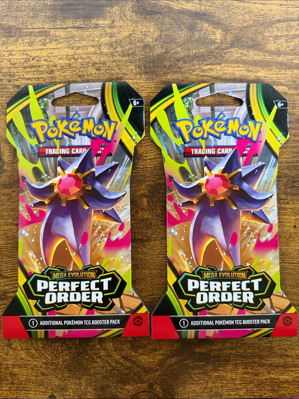 Pokemon Perfect Order Booster Packs — Purple, Pink, Yellow, Black